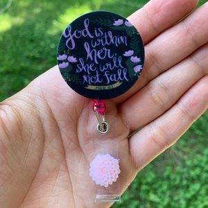 Bible Verse Retractable Badge Holder